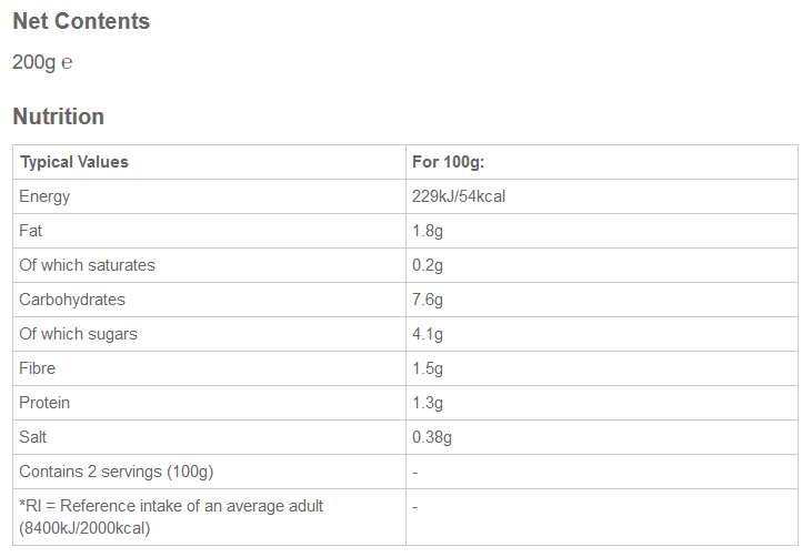 7 Vegetable & Tomato Sauce